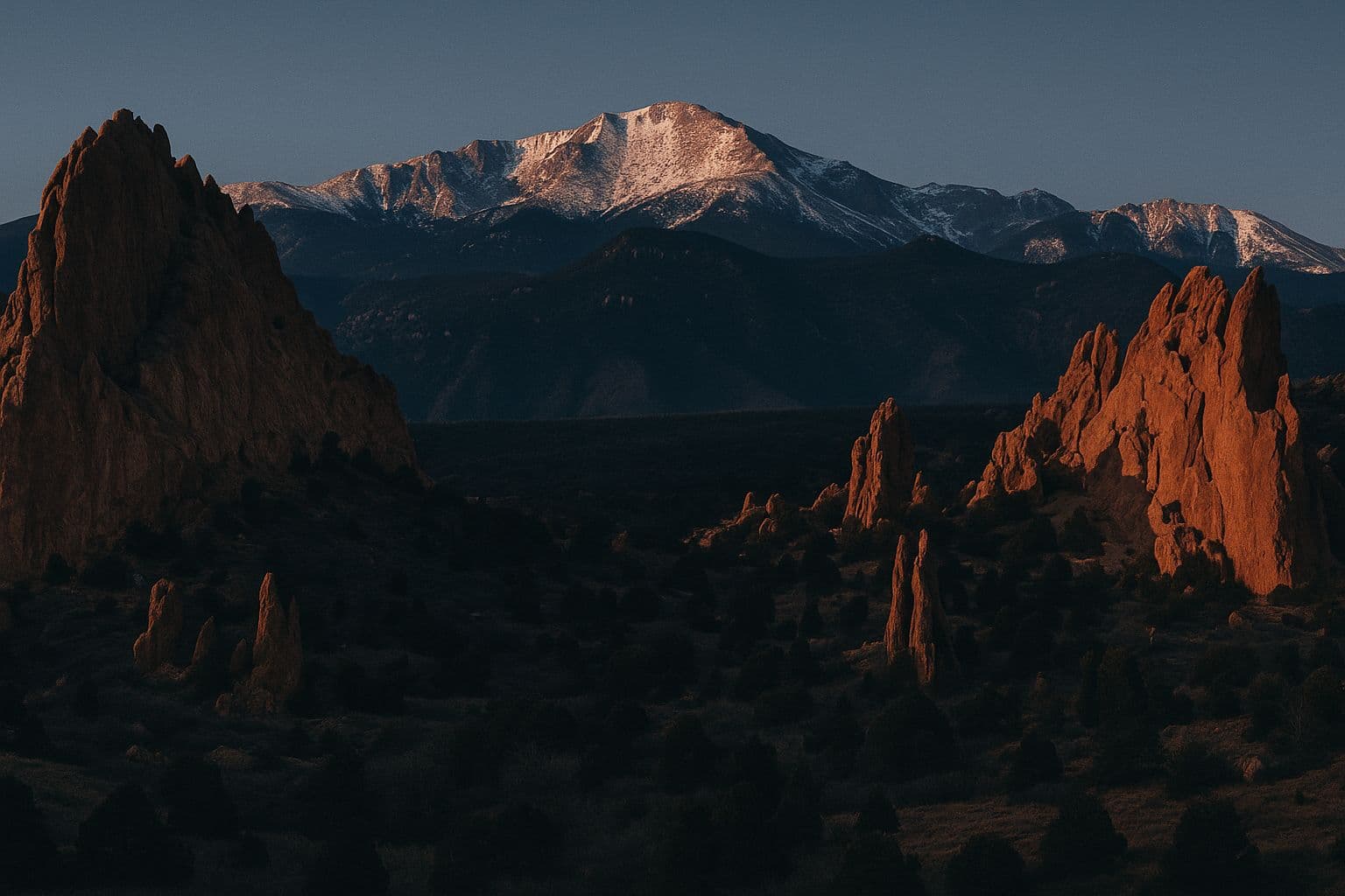 Garden of the Gods and Pikes Peak